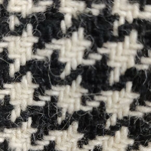 Talbot's Houndstooth Plaid Double Breasted Wool Blend Coat - Picture 11 of 12